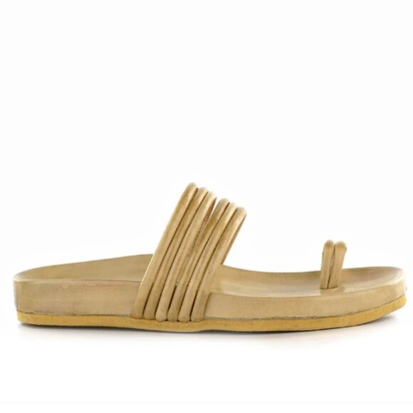 Designer Italian luxury footbed sandals, Hand made in Italy NWT SS2025 - Picture 2 of 2